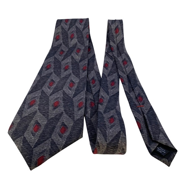 Vintage Halston & Halston III Tie Lot of 2 Italy‎ USA 1990s Geo Abstract Prints - Picture 5 of 12
